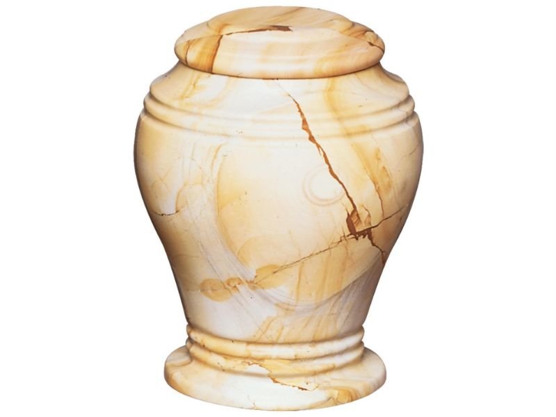 Teak Bell Jar Urn